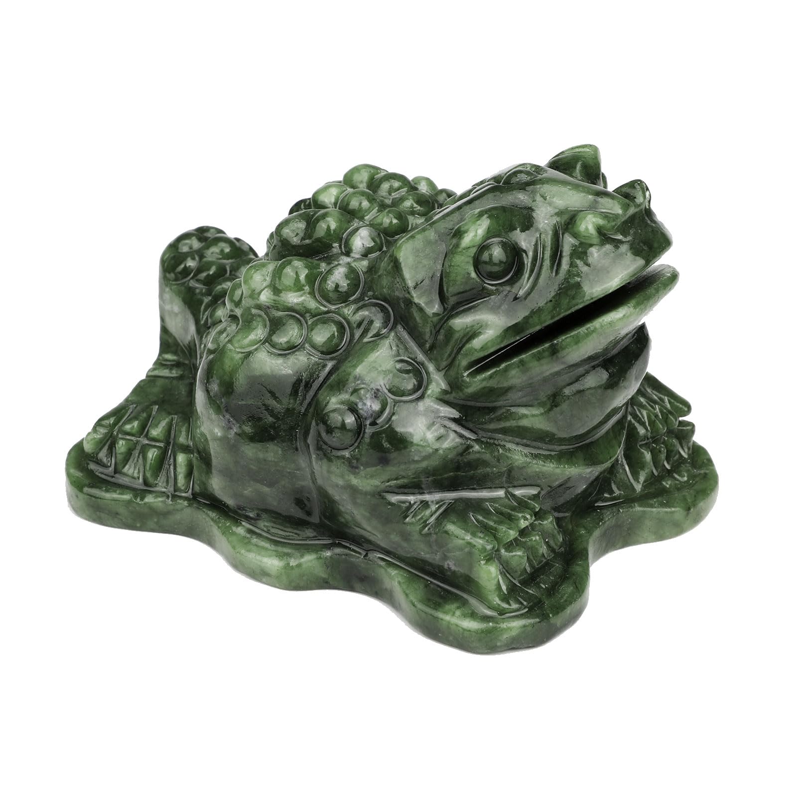 Amazon.com : gemshan Jade Money Frog Statue, 3.1 Inch Natural Jade